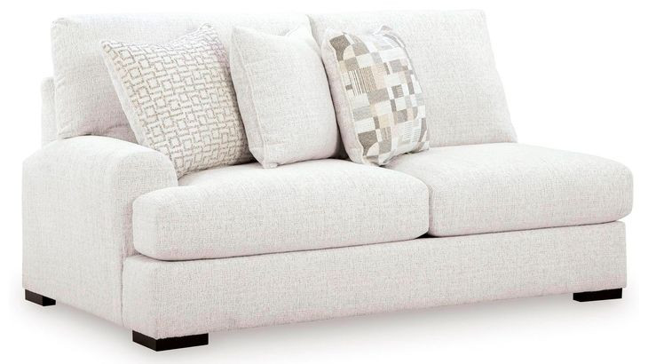 Kendrie Chalk Performance Fabric 2 Piece Modular Sectional with RAF Chaise