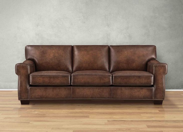 Capton Russet Leather Living Room Set
