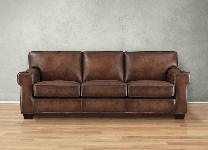 Capton Russet Leather Living Room Set