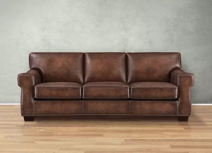 Capton Russet Leather Living Room Set