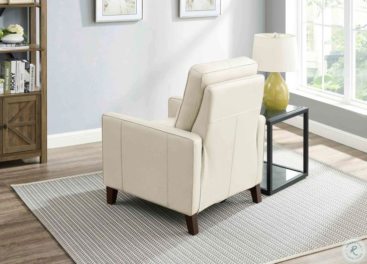 Arden Vanilla Leather Zero Gravity Power Recliner with Power Headrest and USB Charging
