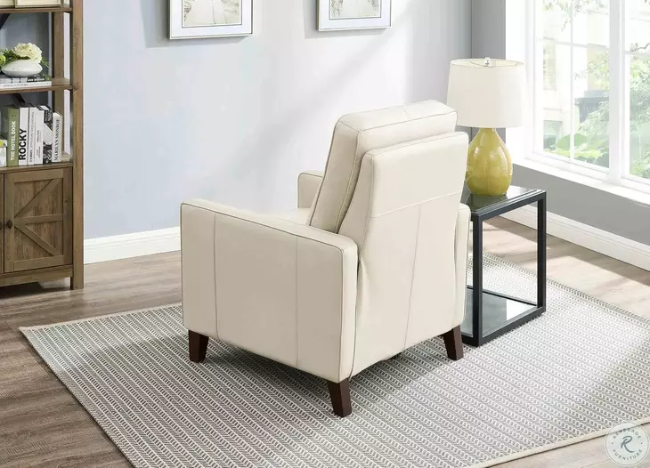 Arden Vanilla Leather Zero Gravity Power Recliner with Power Headrest and USB Charging