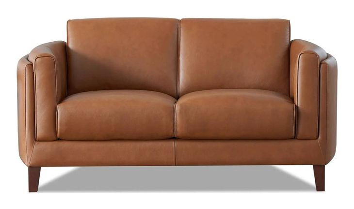 Kona Nutmeg Leather 65" Loveseat