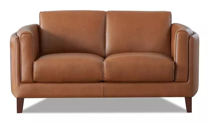 Kona Nutmeg Leather 65" Loveseat