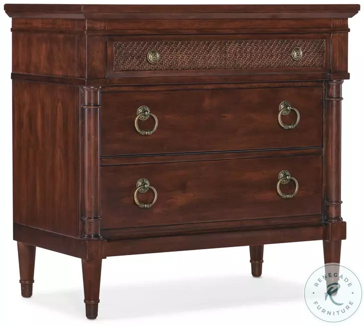Charleston Maraschino Cherry And Cane Insert 32" Nightstand