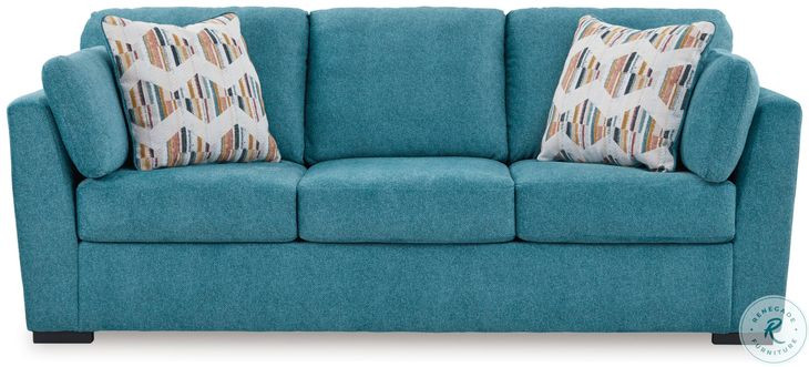 Keerwick Teal Queen Sofa Sleeper