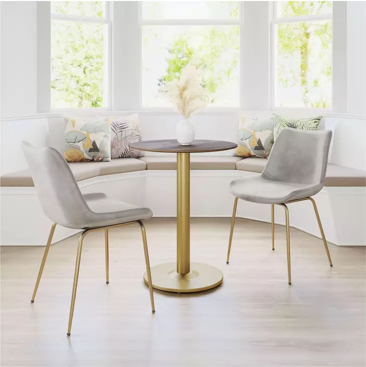 Alto Brown And Gold Bistro Table