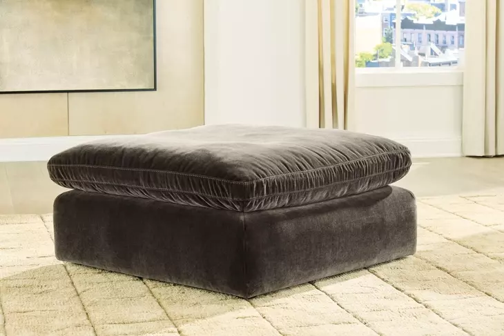Maxton Heights Bittersweet Upholstered Square Oversized Accent Ottoman