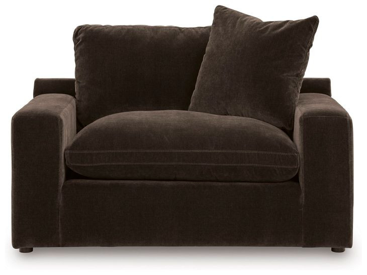 Maxton Heights Bittersweet Upholstered Chair and A Half with Pillow