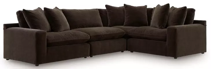 Maxton Heights Bittersweet 4 Piece Modular Sectional