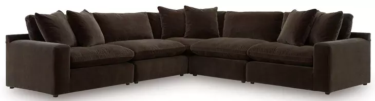 Maxton Heights Bittersweet 5 Piece Modular Sectional