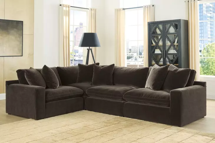 Maxton Heights Bittersweet 4 Piece Modular Sectional