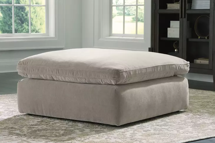 Maxton Heights Pebble Upholstered Square Oversized Accent Ottoman