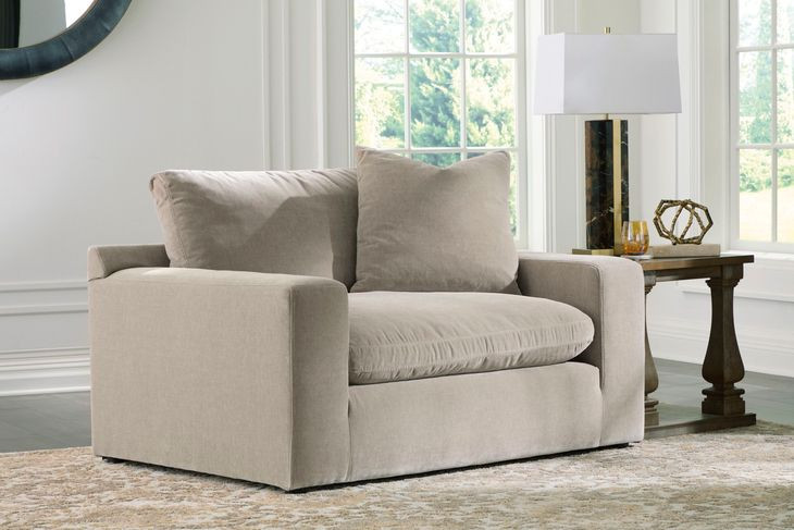 Maxton Heights Pebble Upholstered Chair and A Half with Pillow
