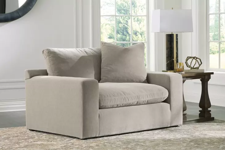 Maxton Heights Pebble Upholstered Chair and A Half with Pillow