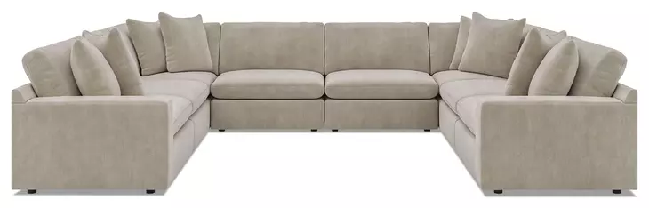 Maxton Heights Pebble 8 Piece Modular Sectional