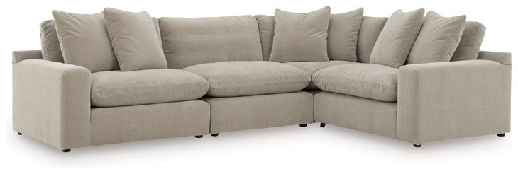 Maxton Heights Pebble 4 Piece Modular Sectional