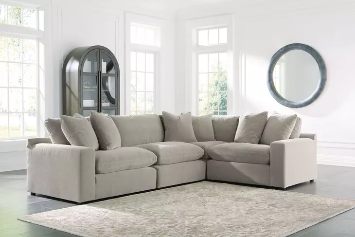 Maxton Heights Pebble 4 Piece Modular Sectional
