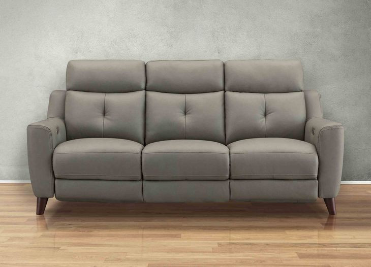 Cordell Slate Leather Zero Gravity Power Reclining Living Room Set