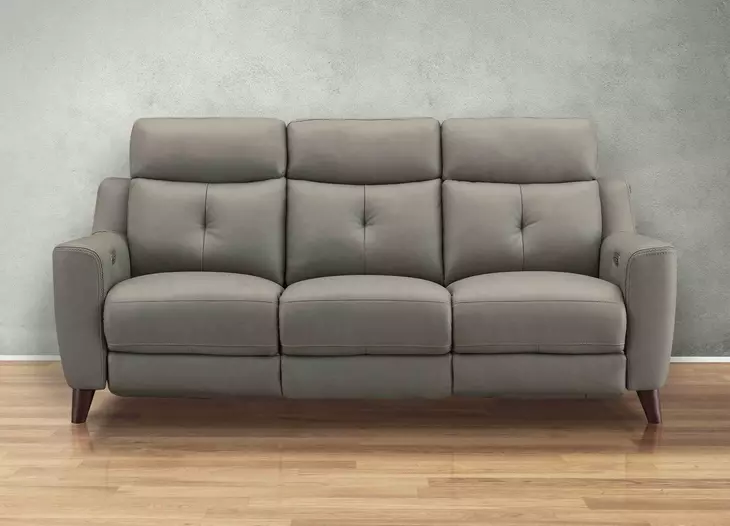 Cordell Slate Leather Zero Gravity Power Reclining Living Room Set