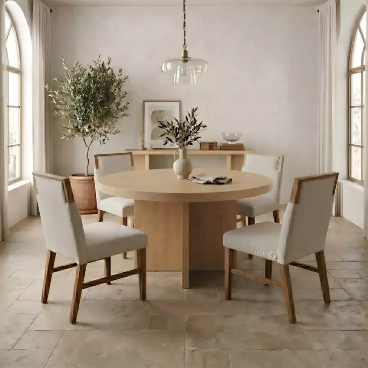 Donte Natural 54" Round Dining Table