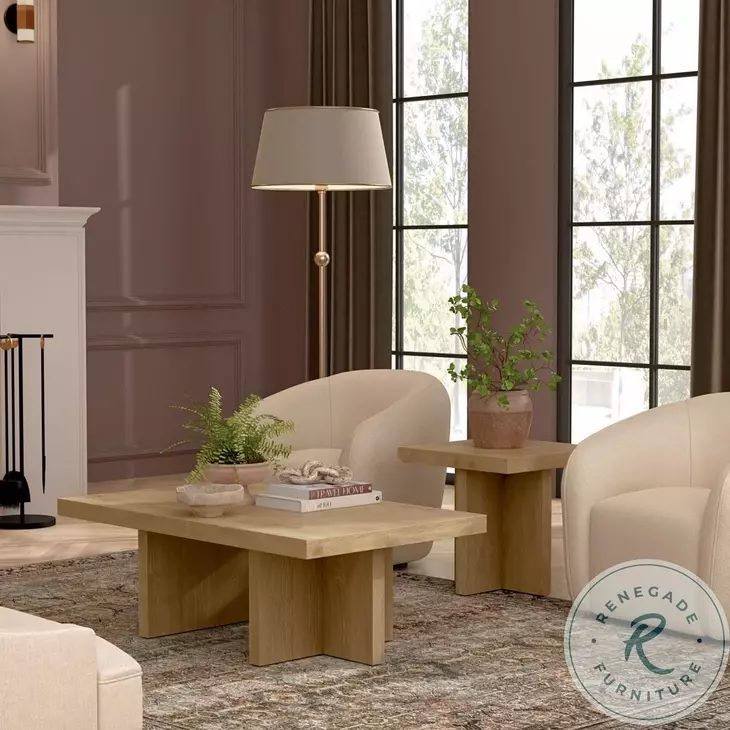 Donte Natural Rectangular Coffee Table