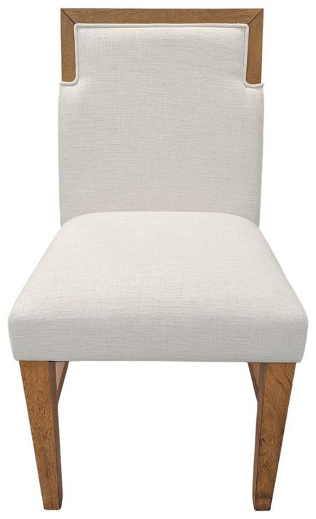 Donte Oak Upholstered Side Chair Set of 2