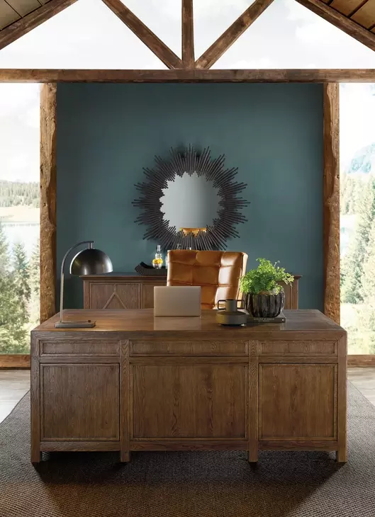 Timberline Medium Brown 72" Executive Desk