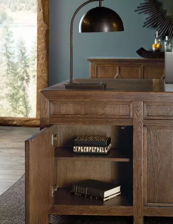 Timberline Medium Brown 72" Executive Desk