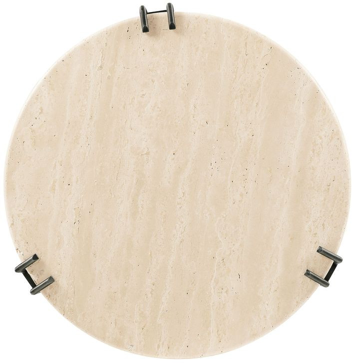 Driftwood Beige And Gray Small Round Spot Table