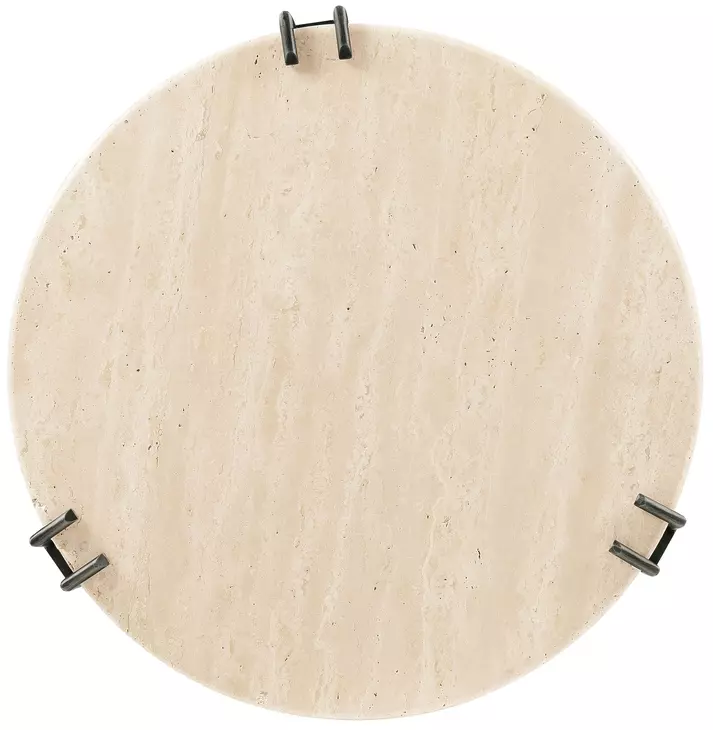 Timberline Beige And Gray Small Round Spot Table