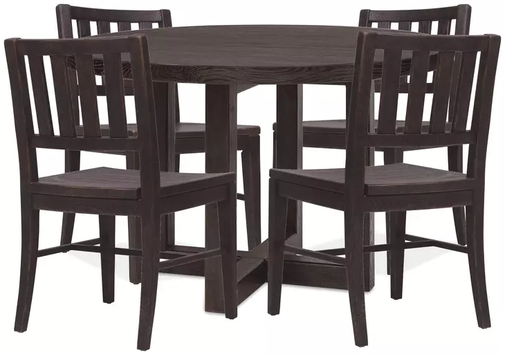 Timberline Black 48" Round Dining Room Set