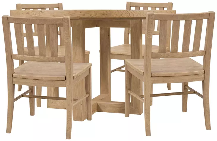 Timberline Light Brown 48" Round Dining Room Set