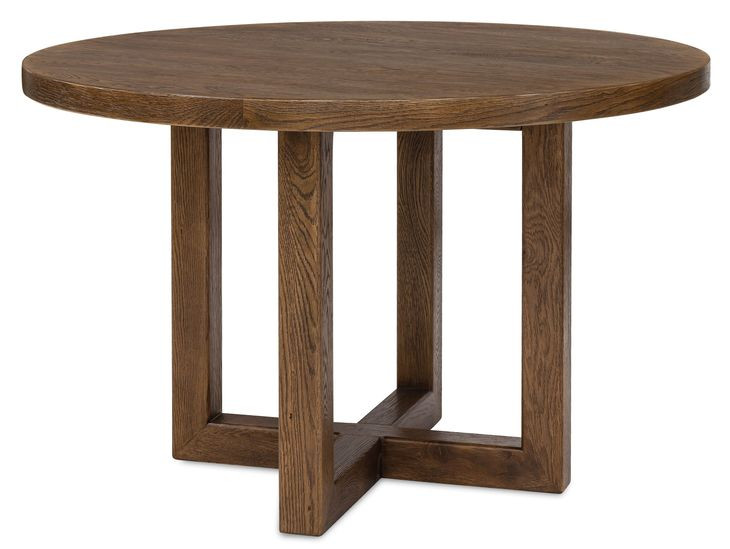 Driftwood Medium Brown 48" Round Dining Table