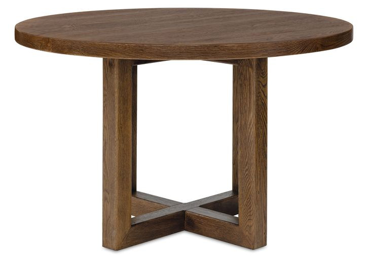 Driftwood Medium Brown 48" Round Dining Table