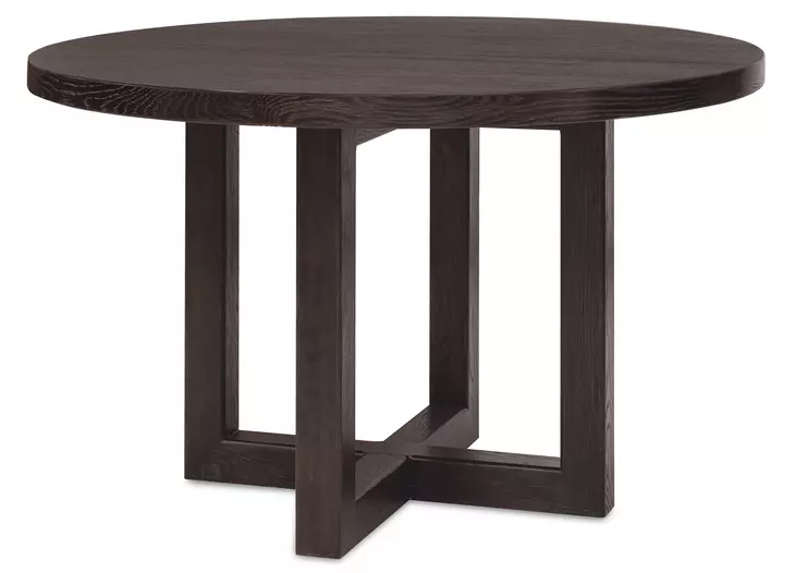 Driftwood Black 48" Round Dining Table