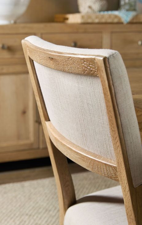 Driftwood Light Brown and Beige Upholstered Side Chair