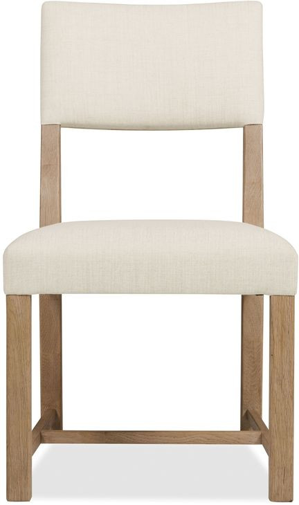 Driftwood Light Brown and Beige Upholstered Side Chair