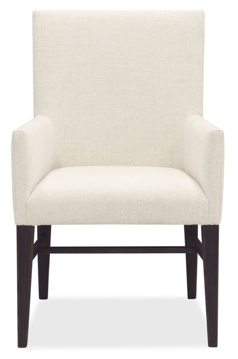 Driftwood Beige and Black Upholstered Arm Chair