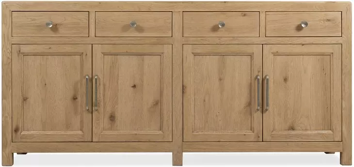 Driftwood Light Brown 4 Door Buffet