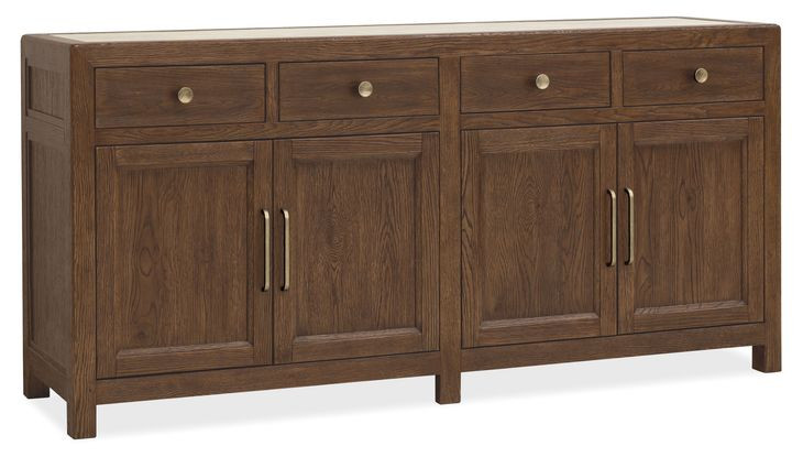 Driftwood Medium Brown 4 Door Buffet