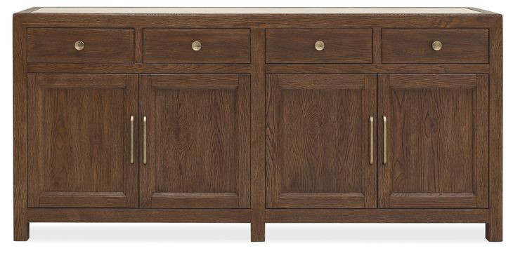 Driftwood Medium Brown 4 Door Buffet