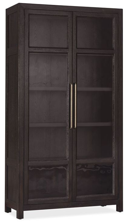 Timberline Black 2 Glass Door Display Cabinet