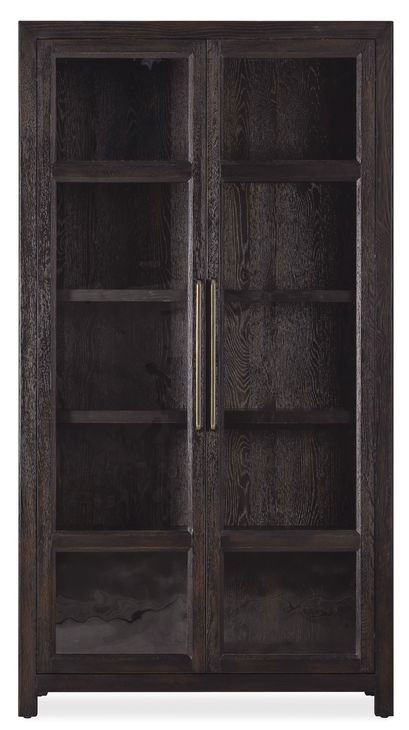 Timberline Black 2 Glass Door Display Cabinet