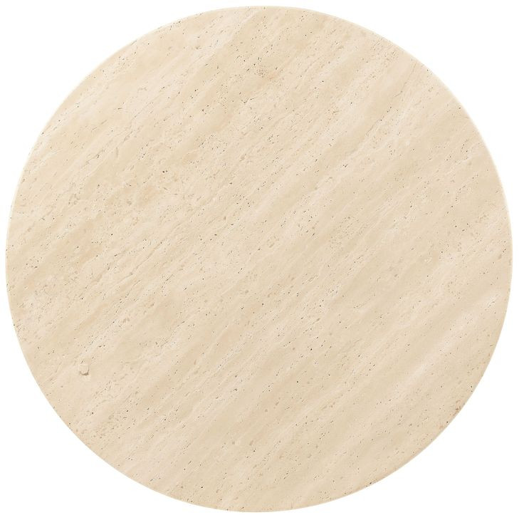 Timberline Beige And Gray Large Round Side Table