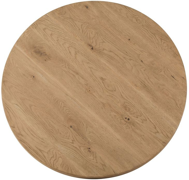 Driftwood Light Brown Round Cocktail Table