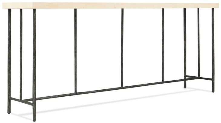 Timberline Beige And Gray 80" Console Table
