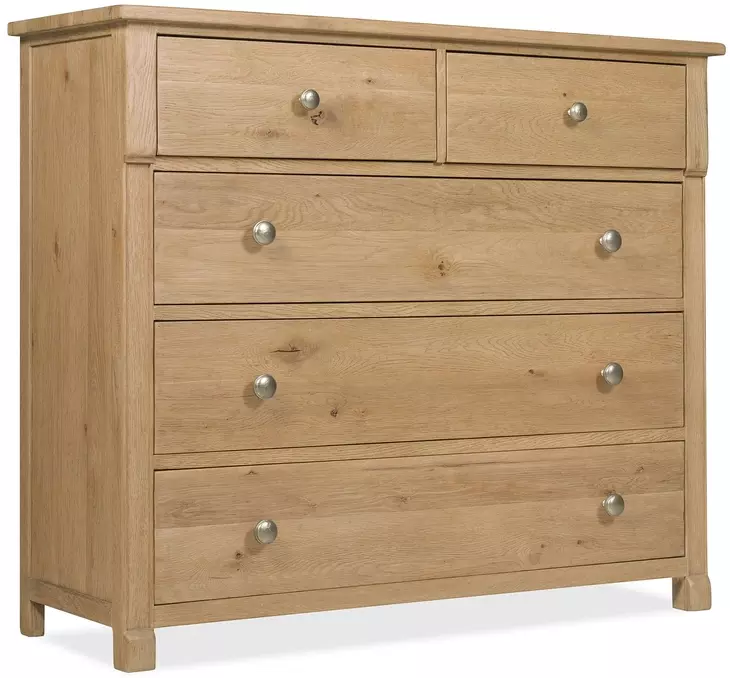 Timberline Light Brown 5 Drawer Chest