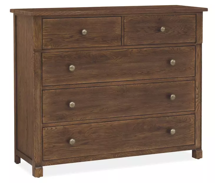 Timberline Medium Brown 5 Drawer Chest