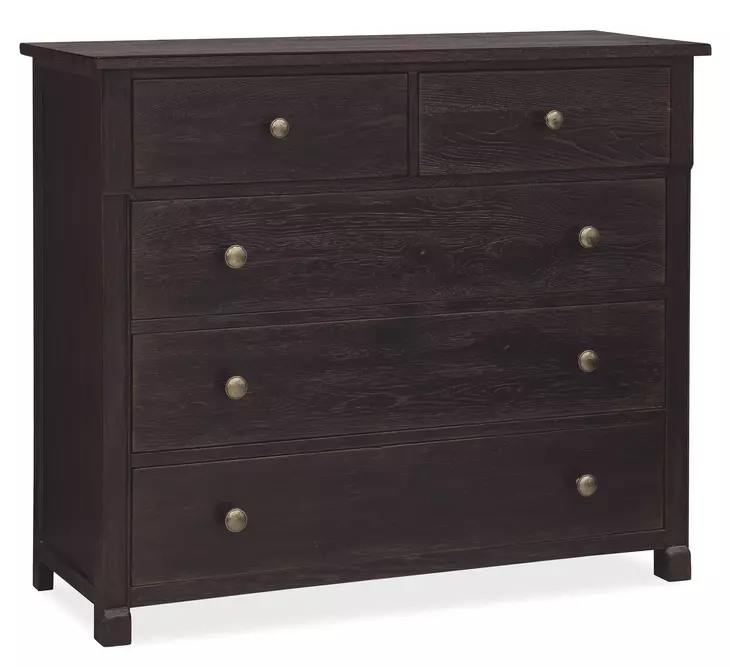 Timberline Black 5 Drawer Chest